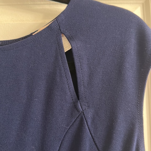 Navy Dress with shoulder cut outs - Picture 2 of 4